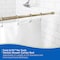 Kenney Mfg Twist & Fit No Tools Tension Shower Curtain Rod, 42-72in, Soft Brass T609C/70 - alternate 9